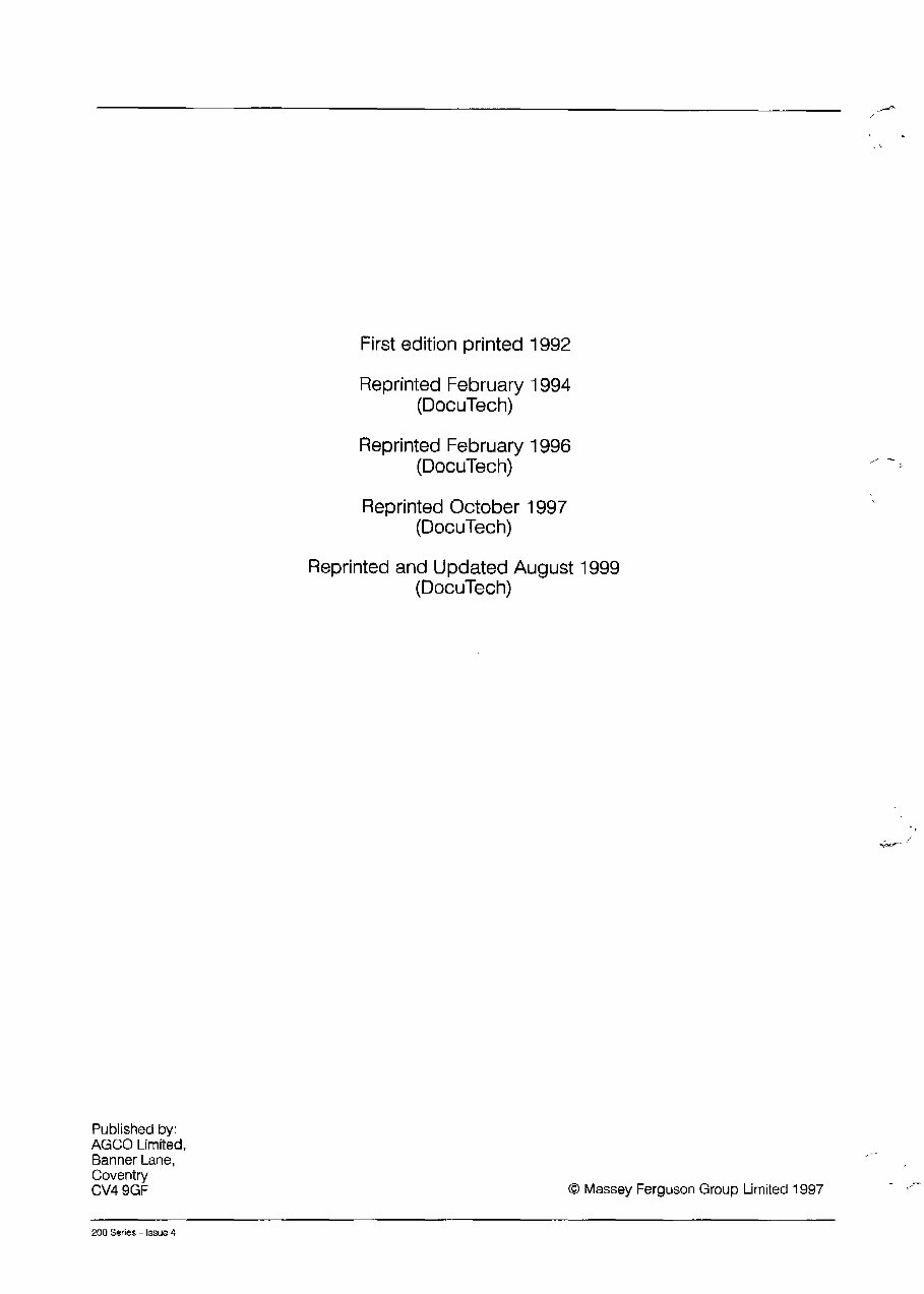 Massey Ferguson MF 261 Service & Repair Manual preview img 4