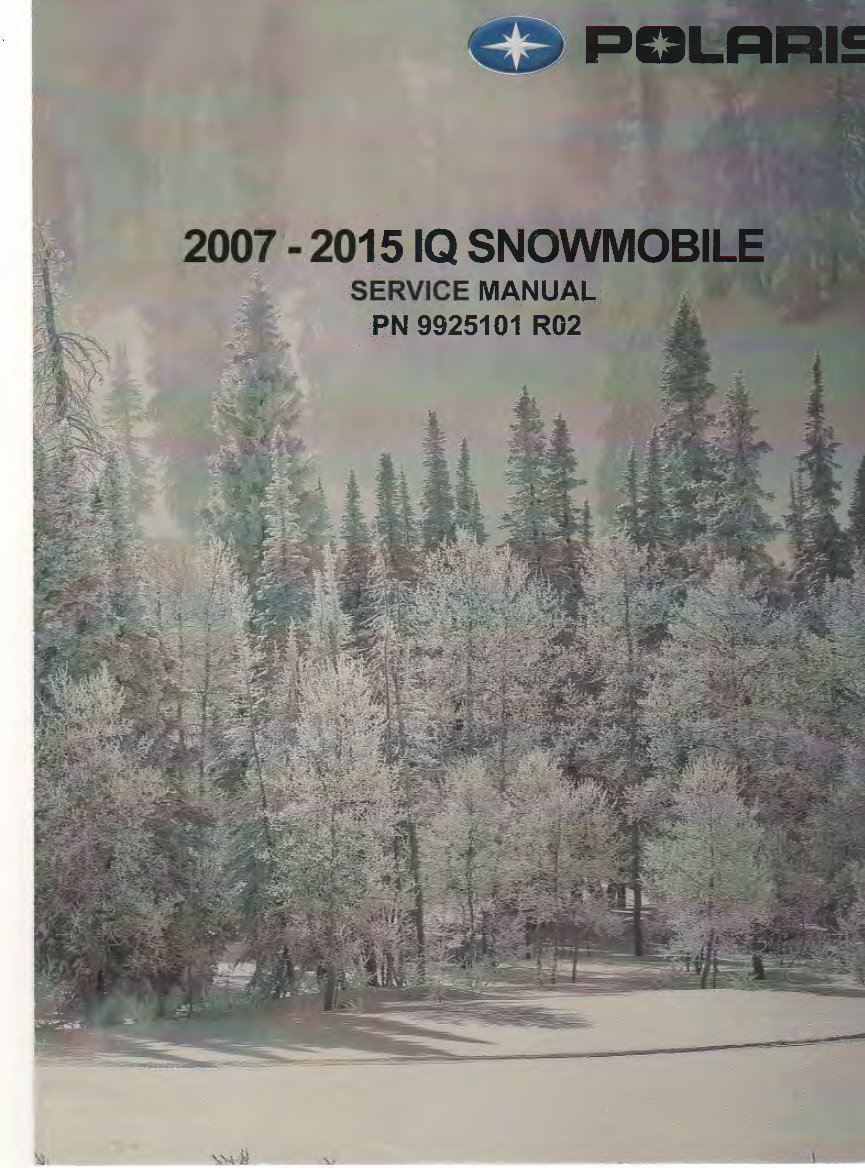 2007-2015 Polaris IQ Chassis Snowmobile Repair Manual preview img 1