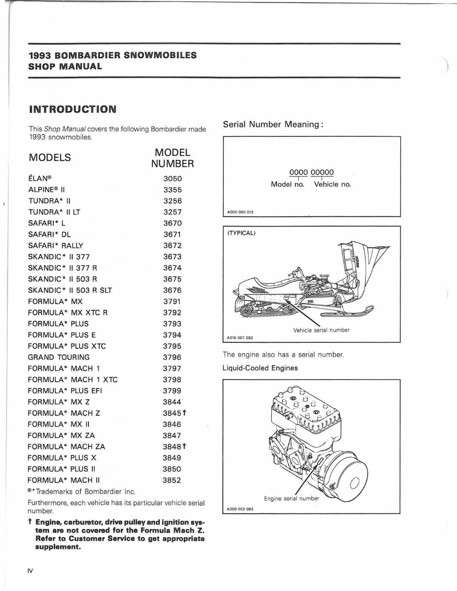 1993 Bombardier SkiDoo Snowmobile Repair Manual preview img 7