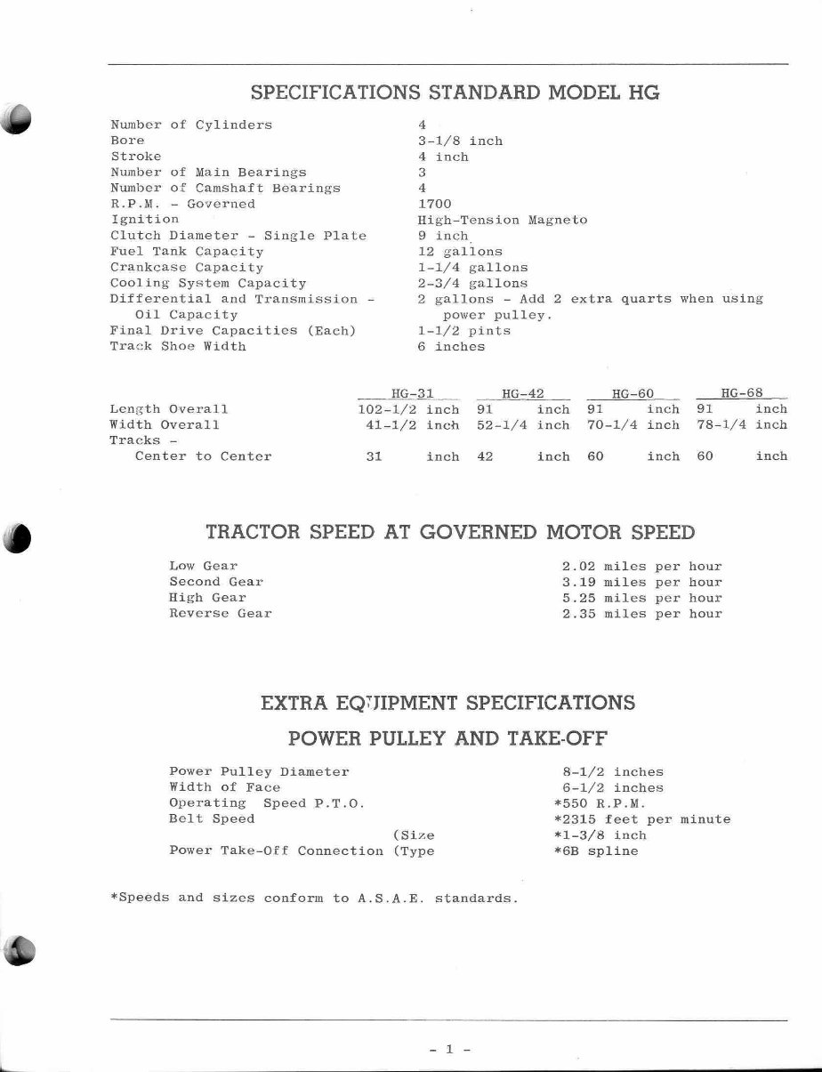 Oliver Cletrac HG Tractor Full Service & Repair Manual preview img 7