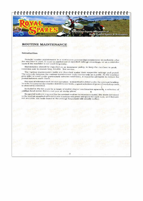 Royal Enfield Bullet 350/500 Service & Repair Manual preview img 3