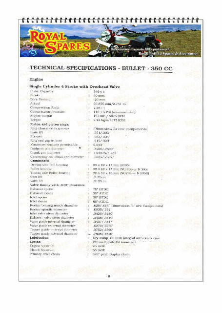 Royal Enfield Bullet 350/500 Service & Repair Manual preview img 6