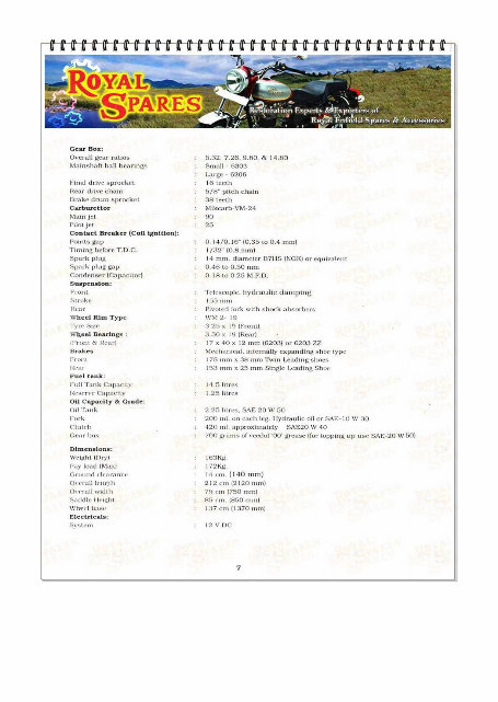 Royal Enfield Bullet 350/500 Service & Repair Manual preview img 7