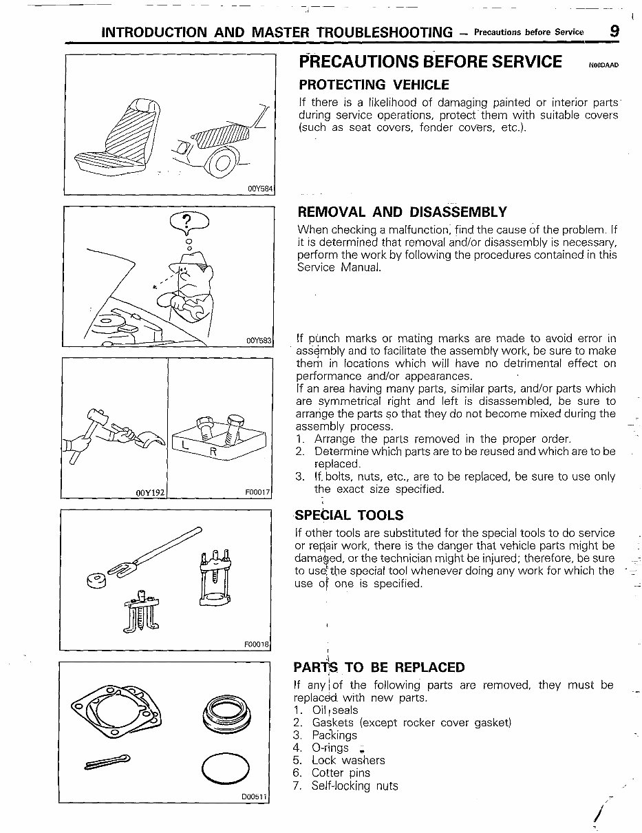 MITSUBISHI STARION-CONQUEST TURBO Workshop Manual preview img 9