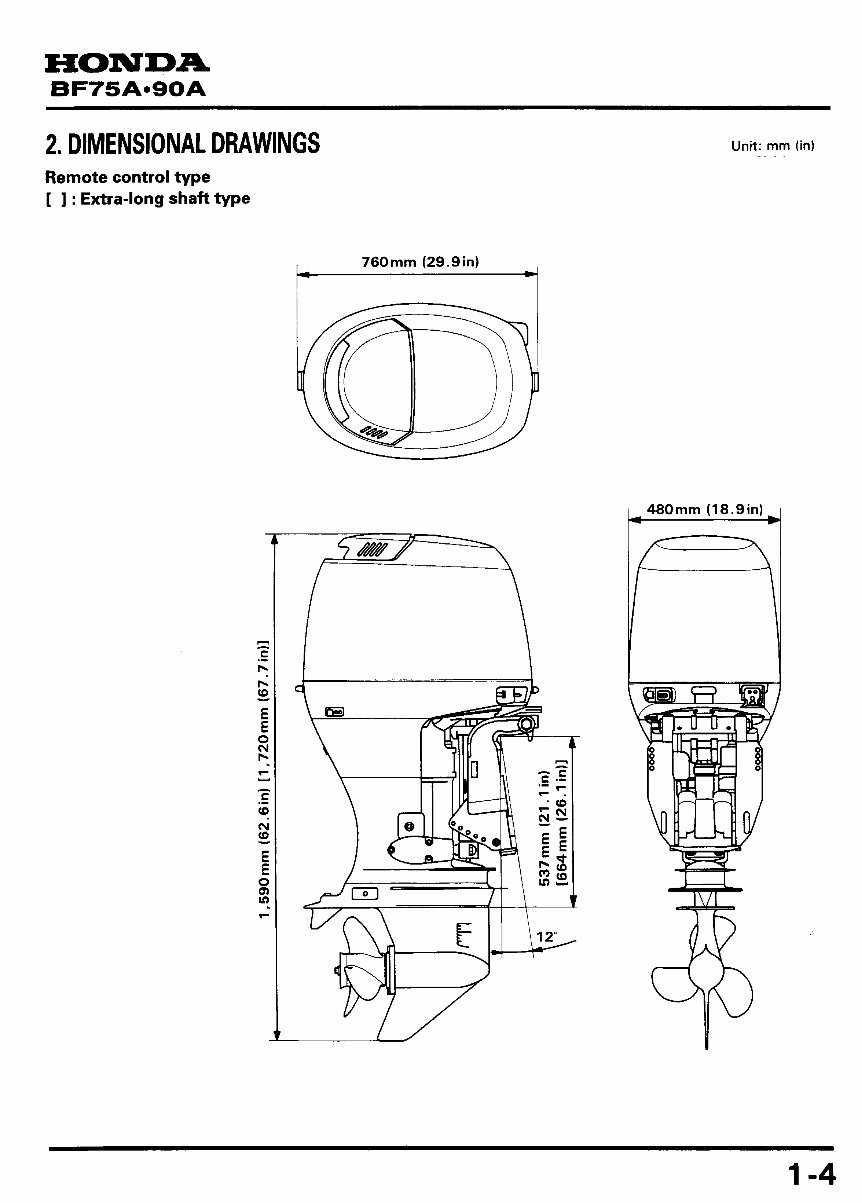 Honda Marine Outboard BF75A BF90A Workshop Service Repair Manual Downlaod preview img 7