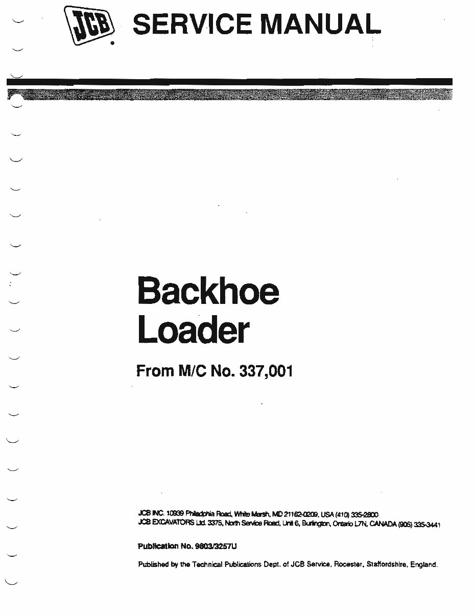 JCB 3CX 1400B 1550B 1700B 200 Series Backhoe Loader Workshop Service & Repair Manual # 1 Top Rated preview img 4