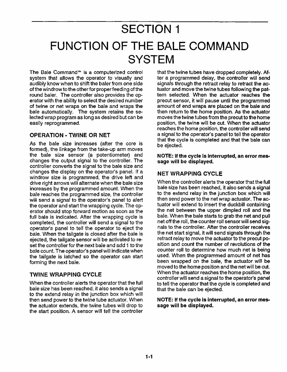 NEW HOLLand BALE COMMand For TWINE / NET WRAP 640 650 660 ROUND BALER Operators Manual preview img 3