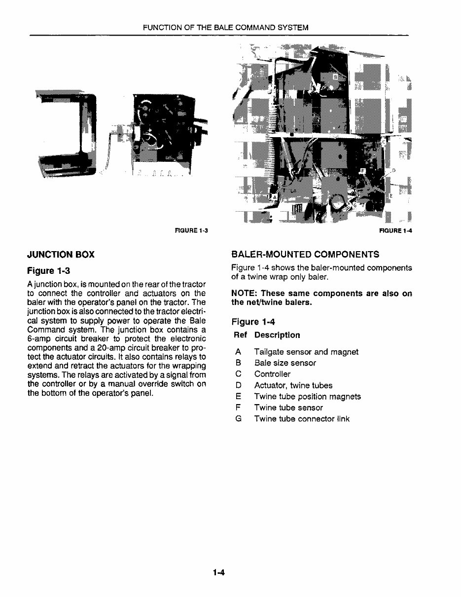 NEW HOLLand BALE COMMand For TWINE / NET WRAP 640 650 660 ROUND BALER Operators Manual preview img 6