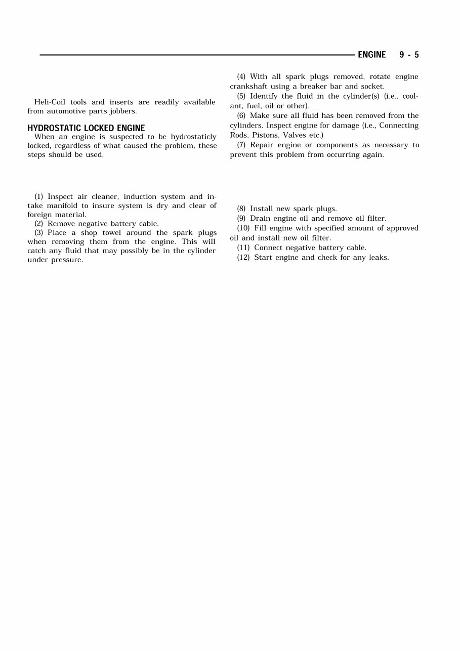 1990 Chrysler LeBaron Service & Repair Manual preview img 5