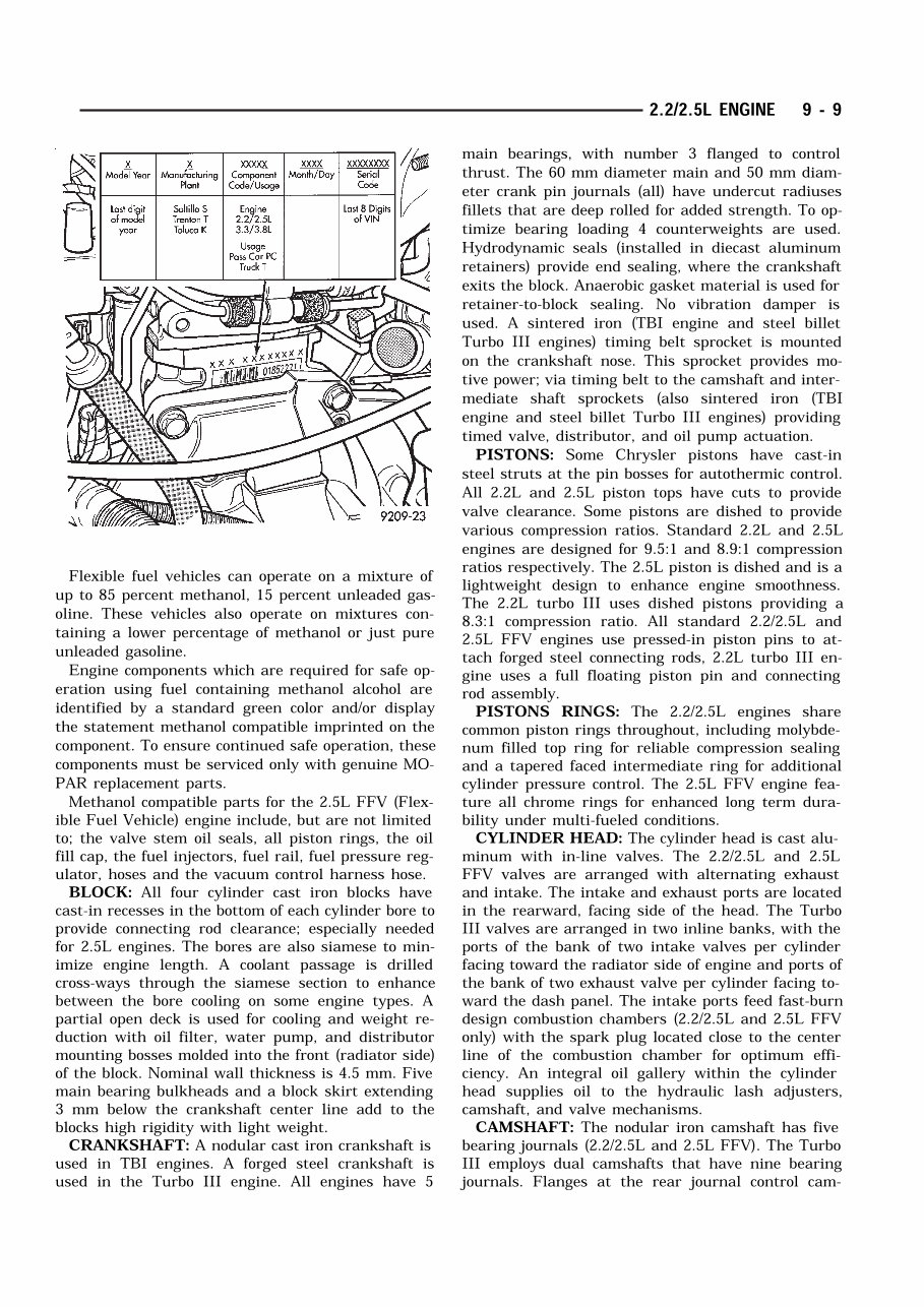 1990 Chrysler LeBaron Service & Repair Manual preview img 9