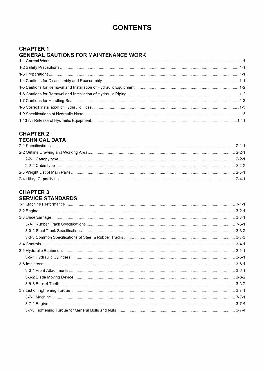 2006-2013 Yanmar ViO45-5, ViO55-5 Excavators OEM Service & Repair Manual preview img 3