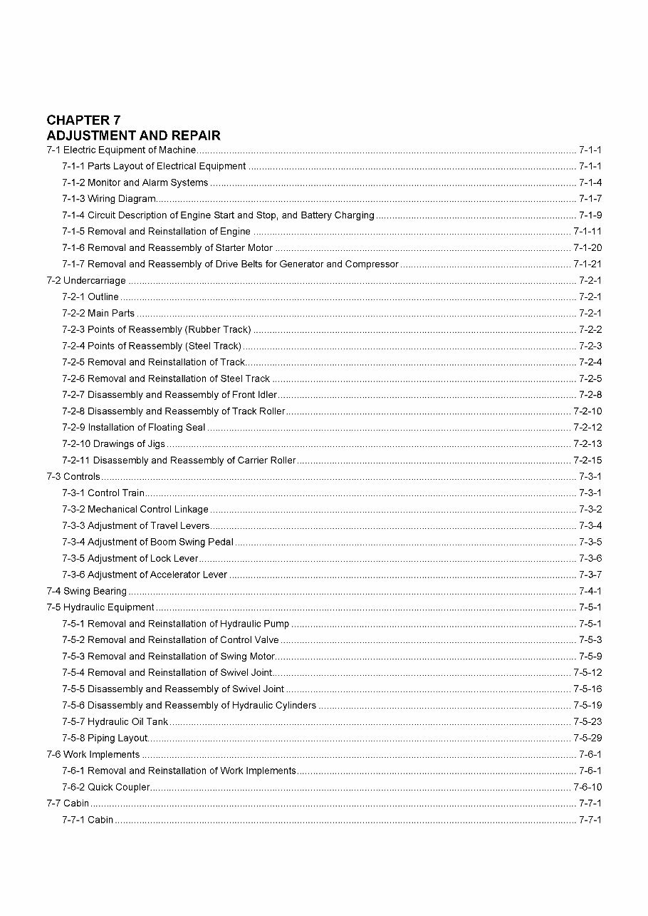 2006-2013 Yanmar ViO45-5, ViO55-5 Excavators OEM Service & Repair Manual preview img 6