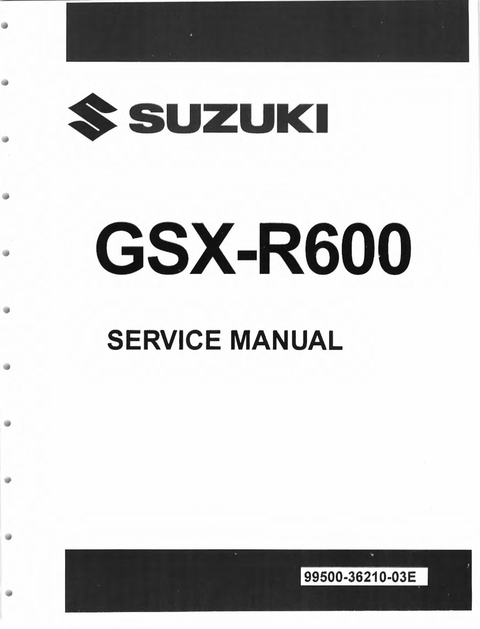 2011-2015 Suzuki GSX-R 600 GSXR Service & Repair Manual preview img 1