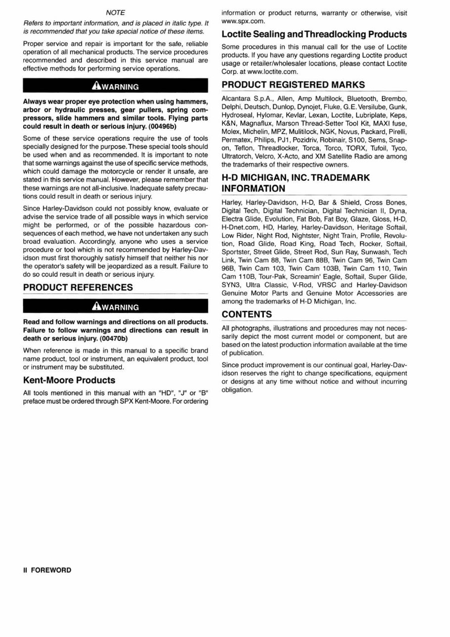 2010 Harley-Davidson Softail FLSTSB Cross Bones Service & Repair Manual preview img 3