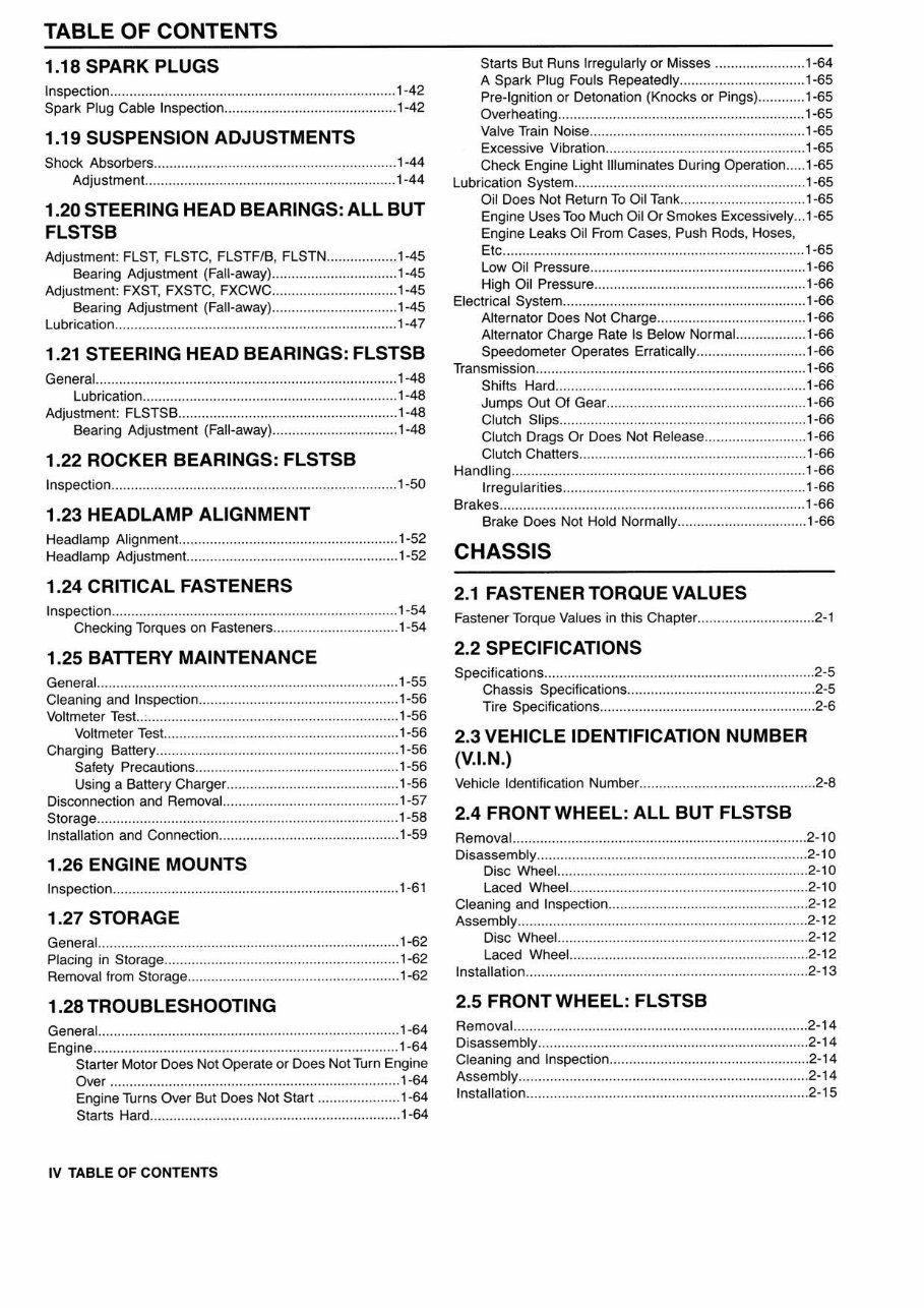 2010 Harley-Davidson Softail FLSTSB Cross Bones Service & Repair Manual preview img 5
