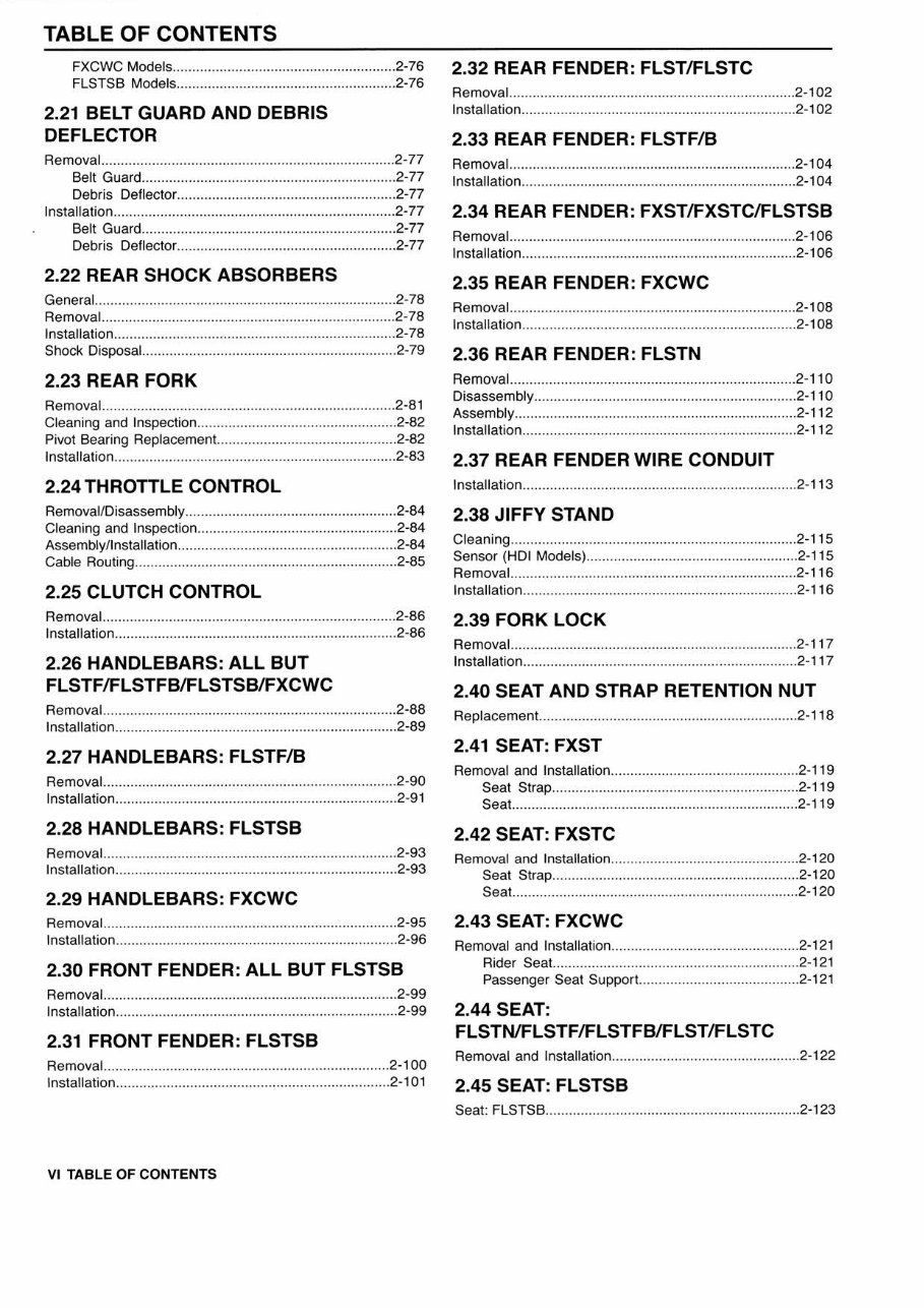 2010 Harley-Davidson Softail FLSTSB Cross Bones Service & Repair Manual preview img 7
