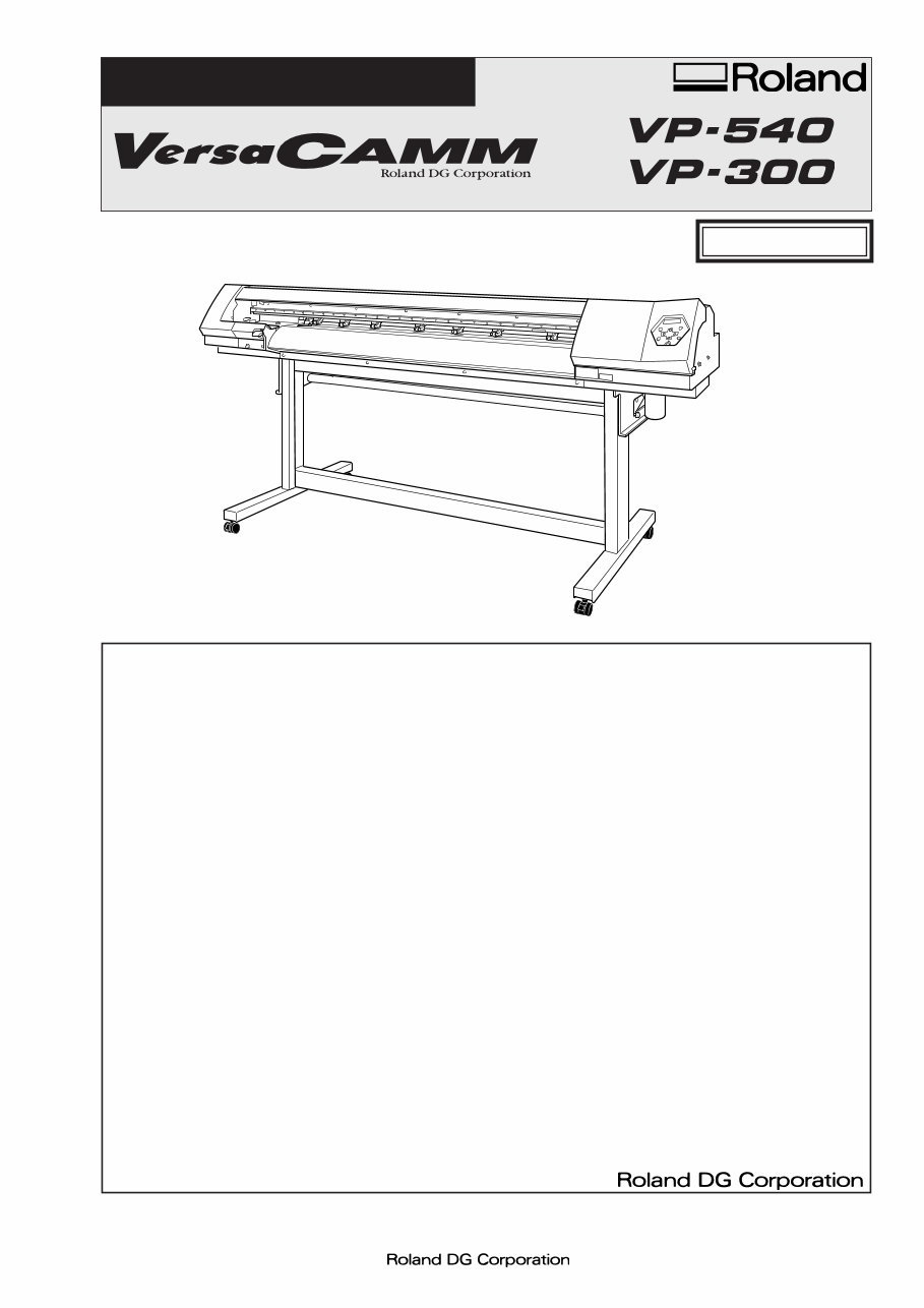 Roland vp540 vp-540 vp-300 vp300 complete service manual preview img 1