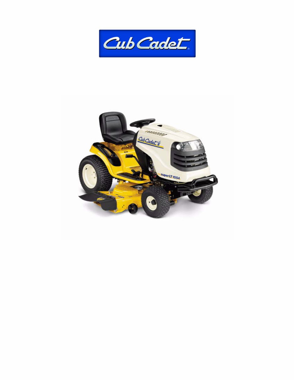 Cub Cadet 1525 Riding Mowers Complete Workshop Service Repair Manual preview img 1
