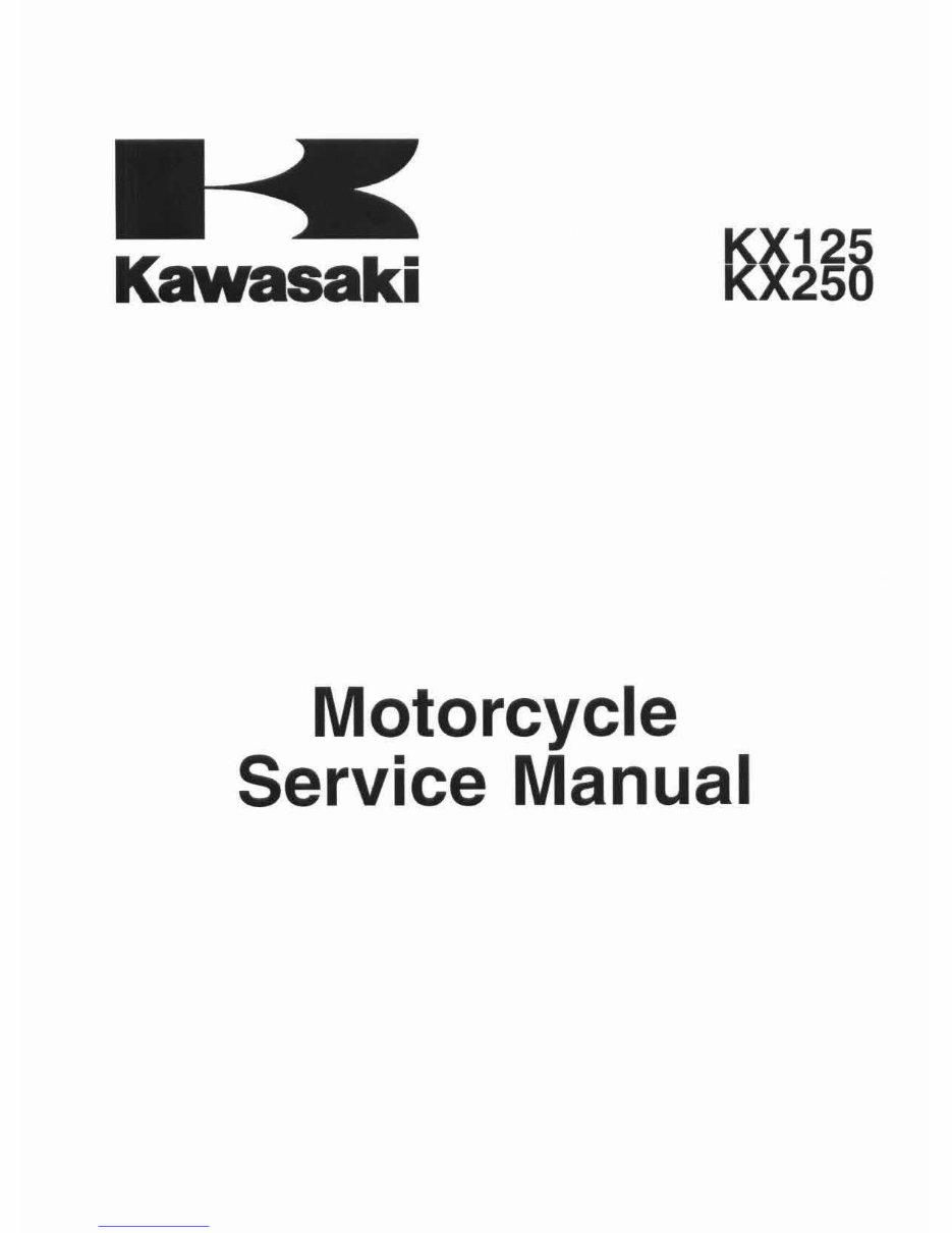 1999-2002 Kawasaki KX(125-250) Service & Repair Manual preview img 5