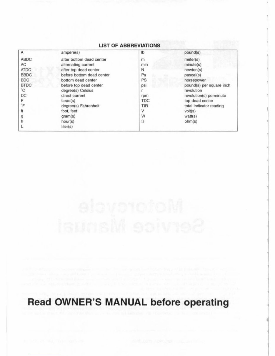 1999-2002 Kawasaki KX(125-250) Service & Repair Manual preview img 6