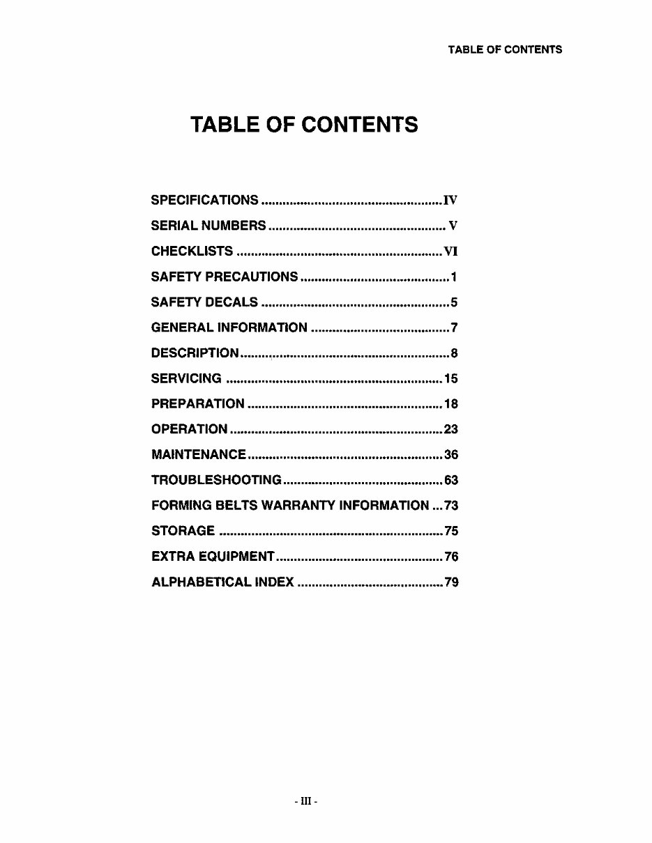 CASE IH 8430 ROUND BALER Operators Manual #2 preview img 5