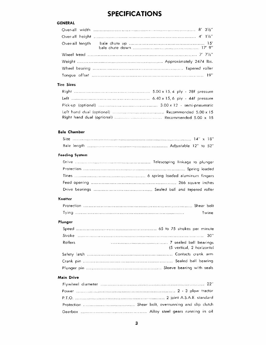 NEW HOLLand 268 HAYLINER BALER Operators Manual preview img 3