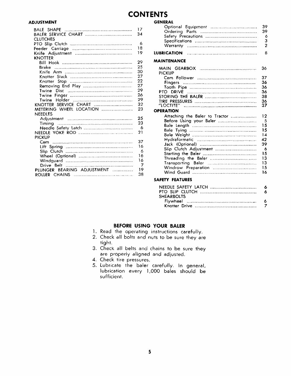 NEW HOLLand 268 HAYLINER BALER Operators Manual preview img 5