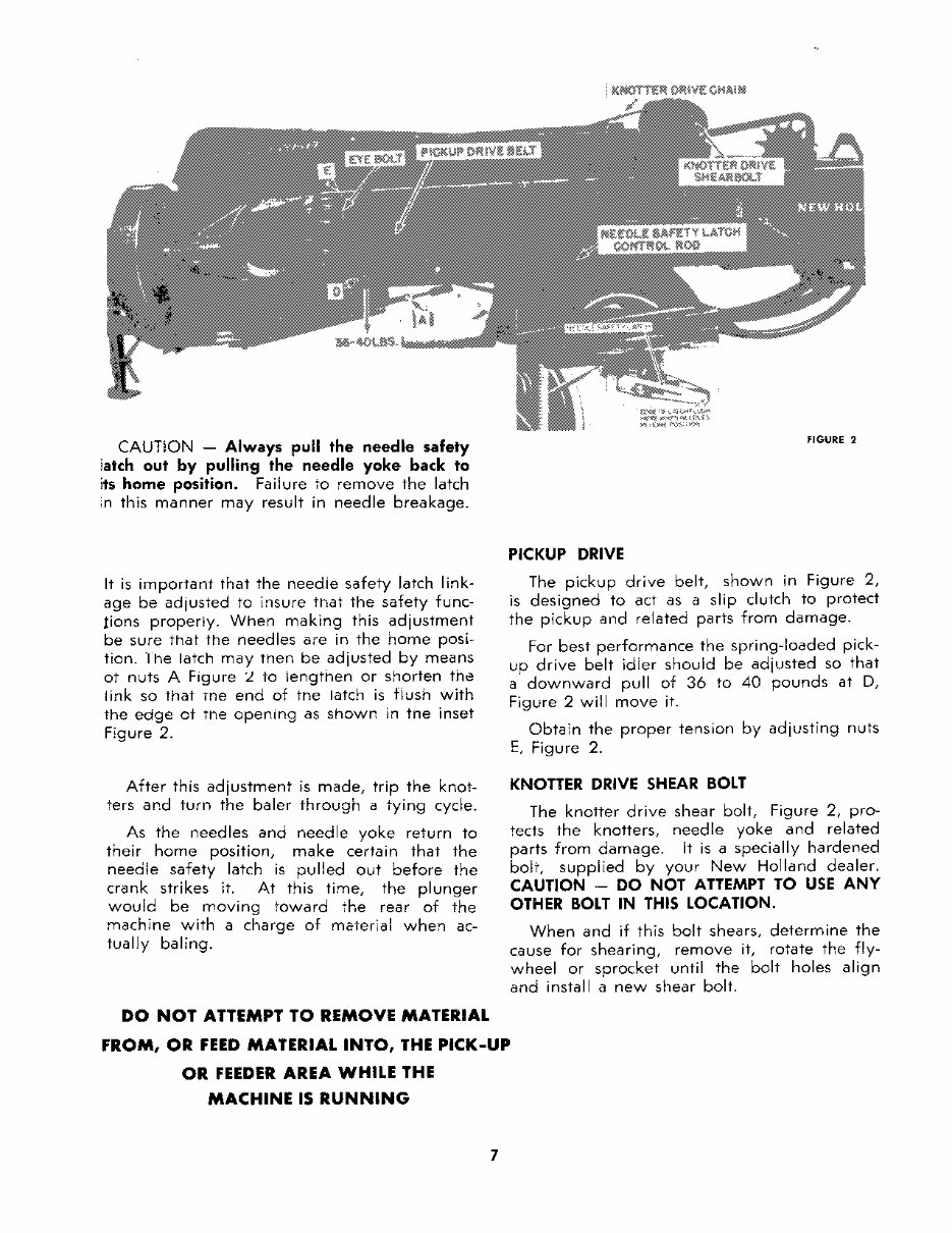 NEW HOLLand 268 HAYLINER BALER Operators Manual preview img 7