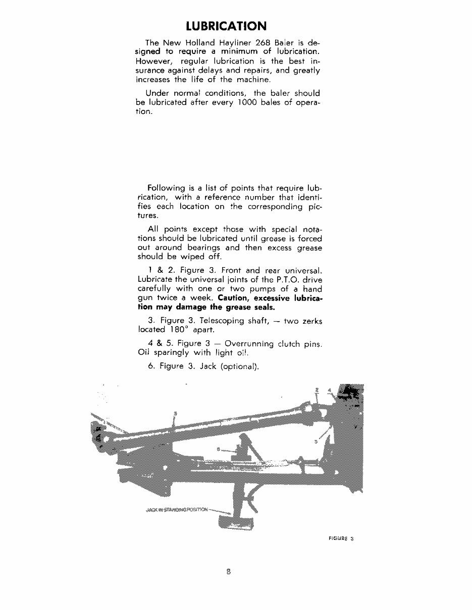 NEW HOLLand 268 HAYLINER BALER Operators Manual preview img 8