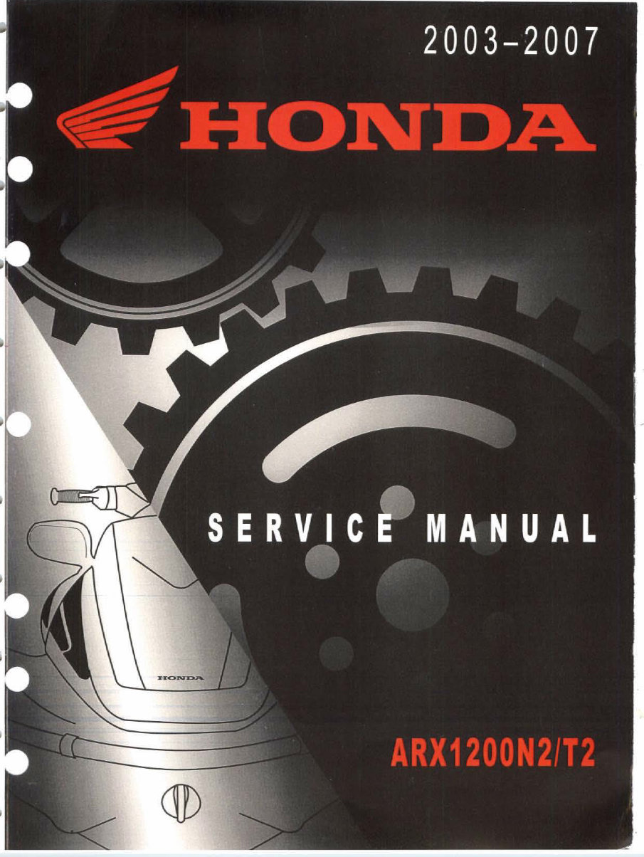 2003-2007 Honda Aquatrax F-12 ARX1200 Service & Repair Manual preview img 1