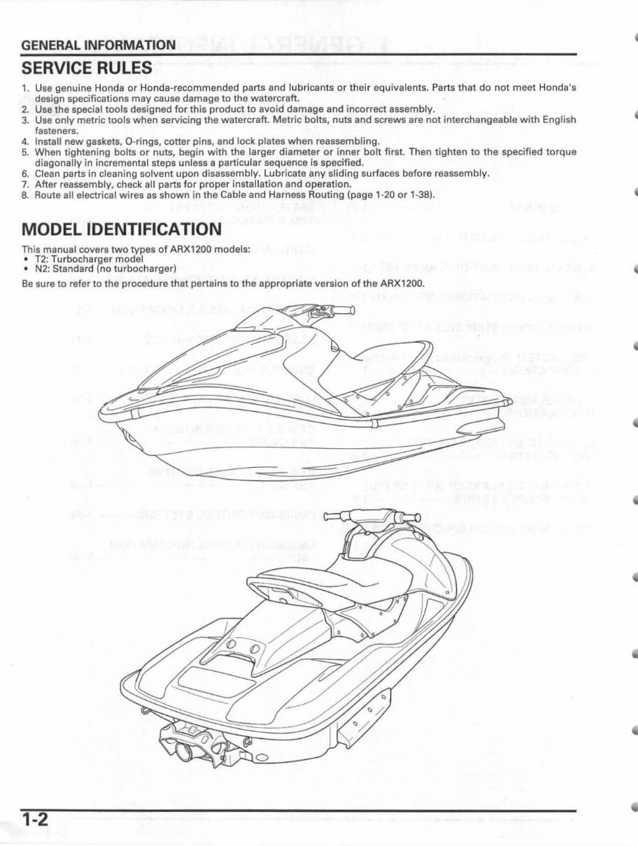 2003-2007 Honda Aquatrax F-12 ARX1200 Service & Repair Manual preview img 6