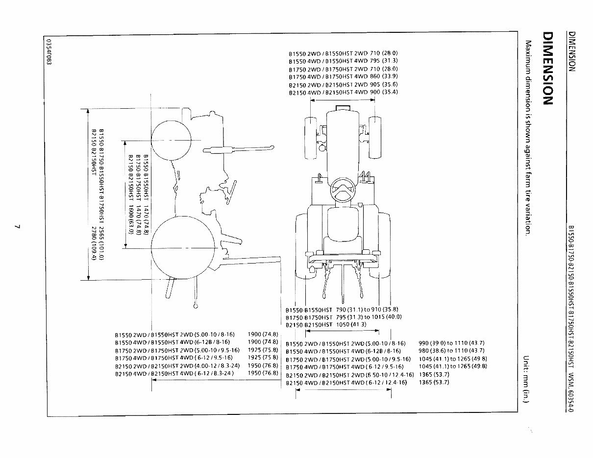 Kubota B1750HST-D B1750 HST-D Tractor Illustrated Master Parts List Manual preview img 7