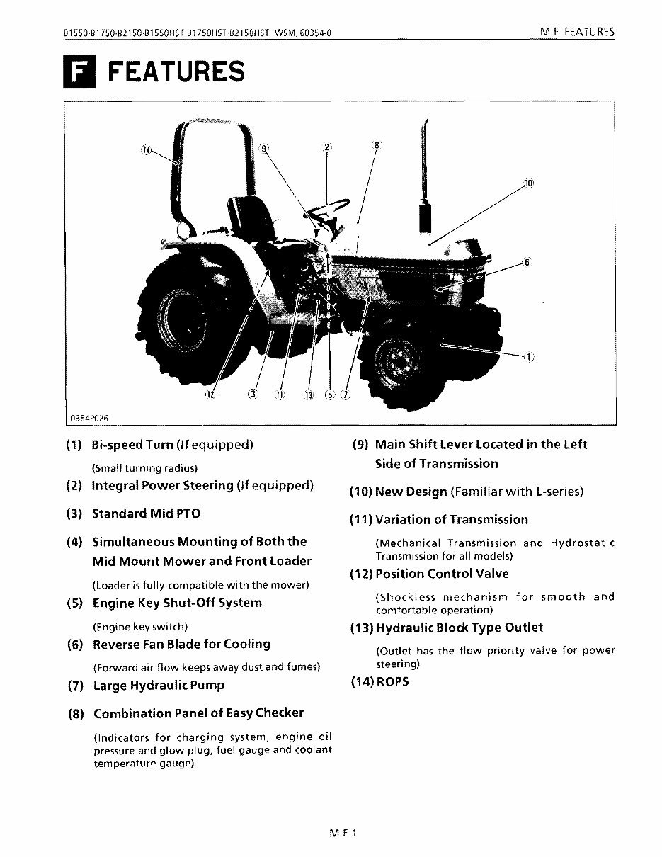 Kubota B1750HST-D B1750 HST-D Tractor Illustrated Master Parts List Manual preview img 8