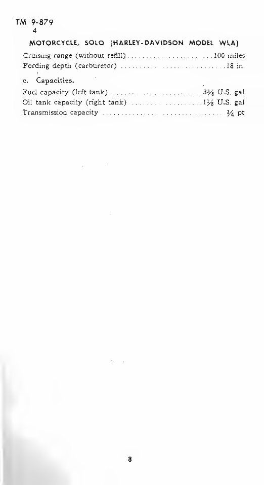 1942 Harley Davidson Solo WLA Workshop Service Repair Manual preview img 9