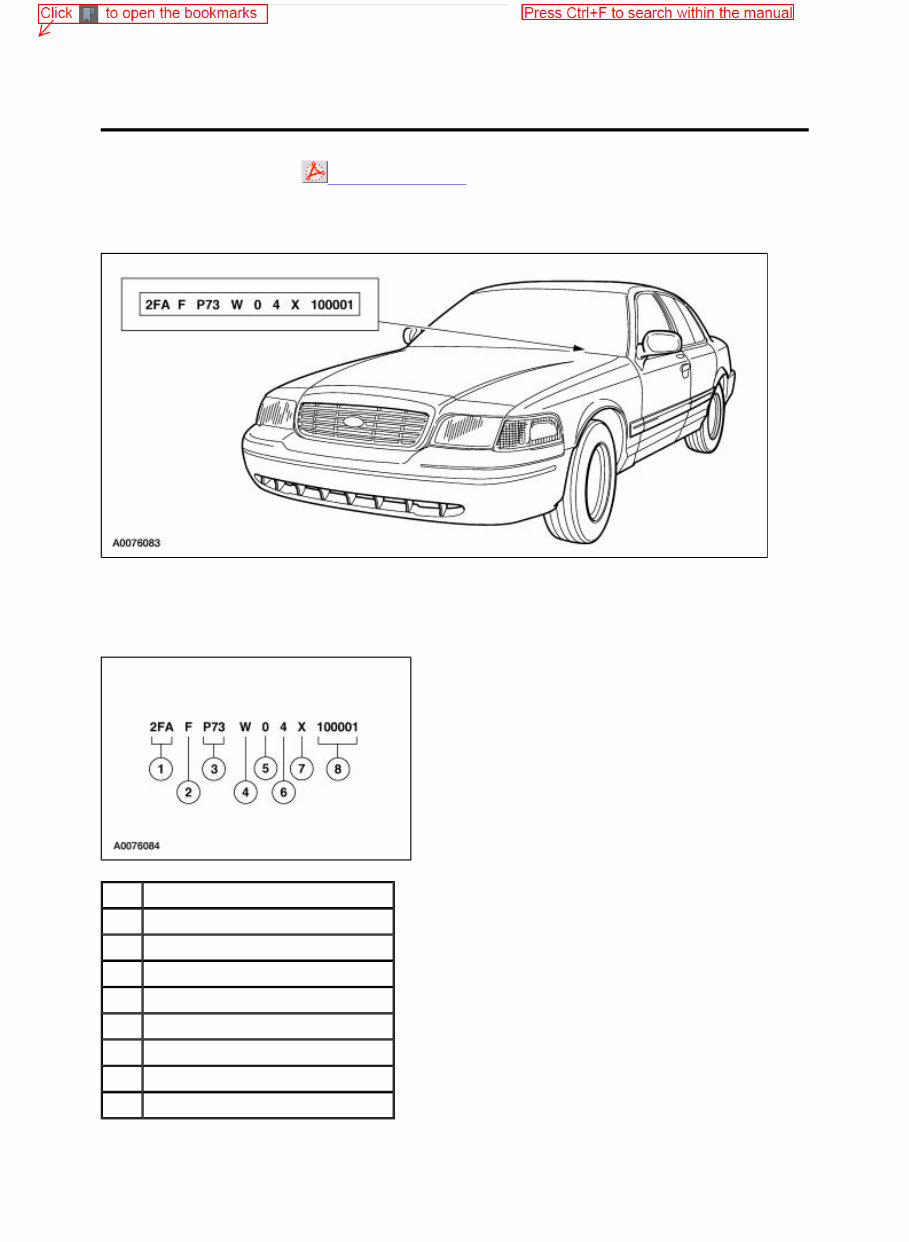 2004 Mercury Grand Marquis Service & Repair Manual preview img 1