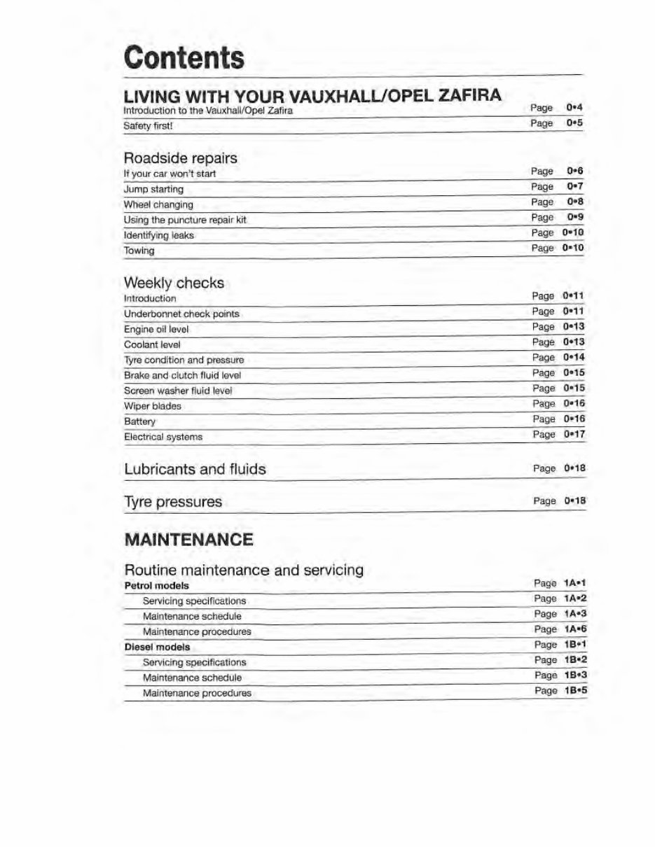 2005-2010 Opel Vauxhall Zafira Petrol Diesel Service & Repair Manual preview img 2