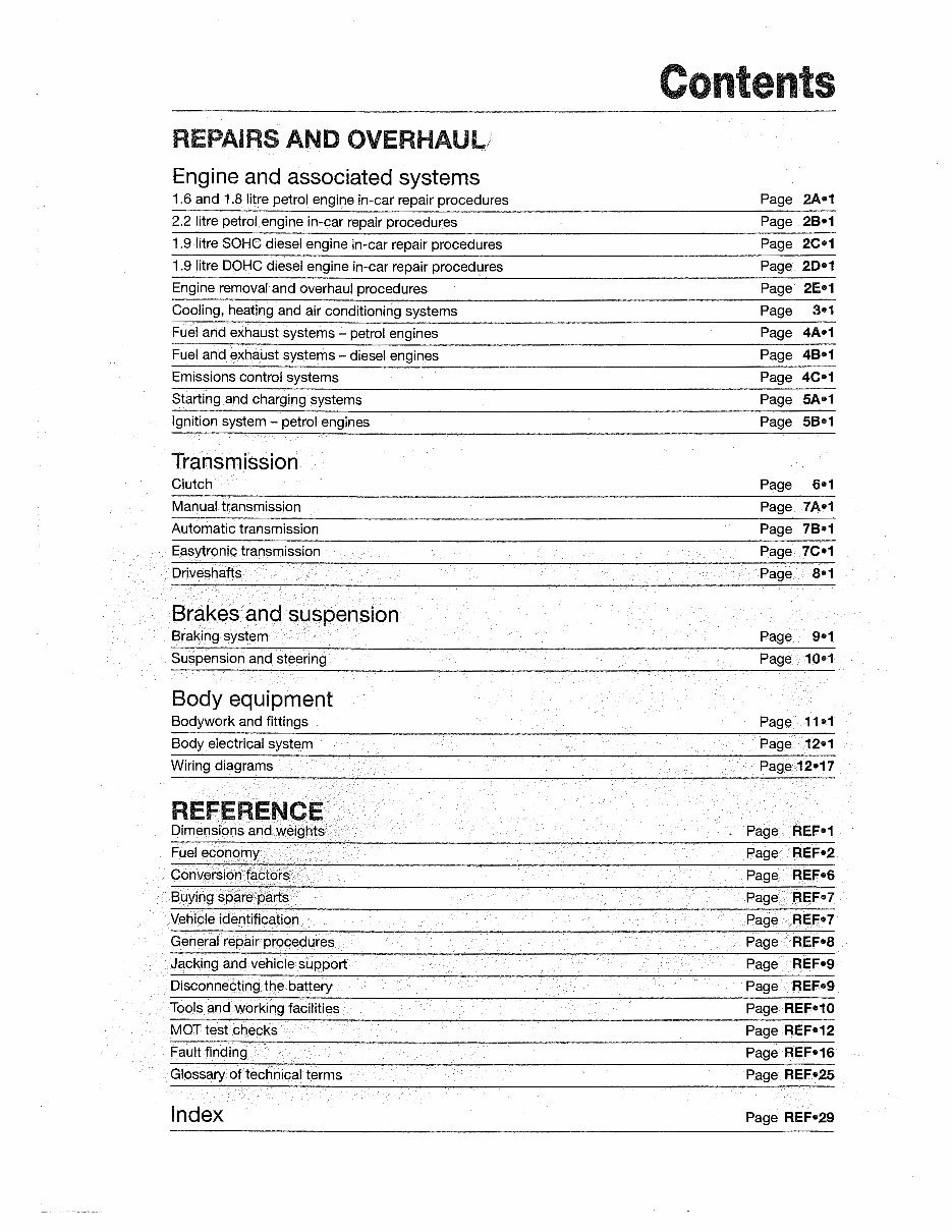 2005-2010 Opel Vauxhall Zafira Petrol Diesel Service & Repair Manual preview img 3