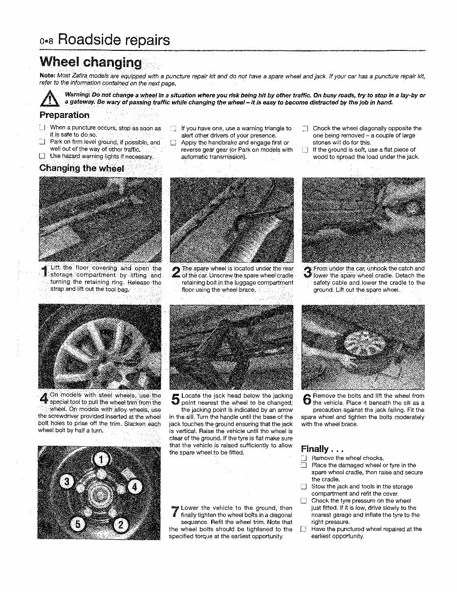 2005-2010 Opel Vauxhall Zafira Petrol Diesel Service & Repair Manual preview img 8