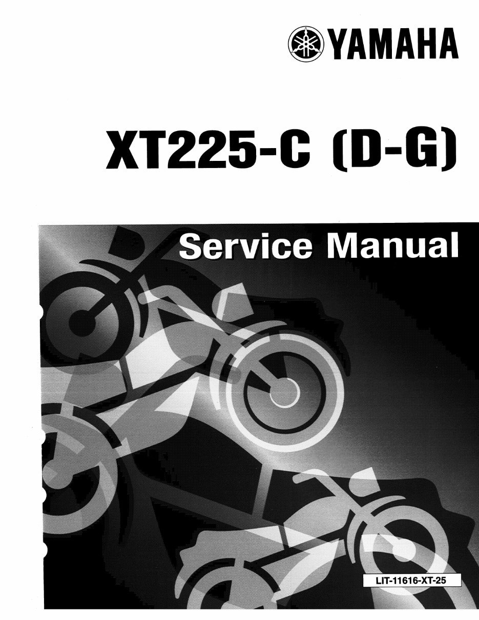 2006 YAMAHA XT225 Motorcycle Repair Service Manual preview img 1