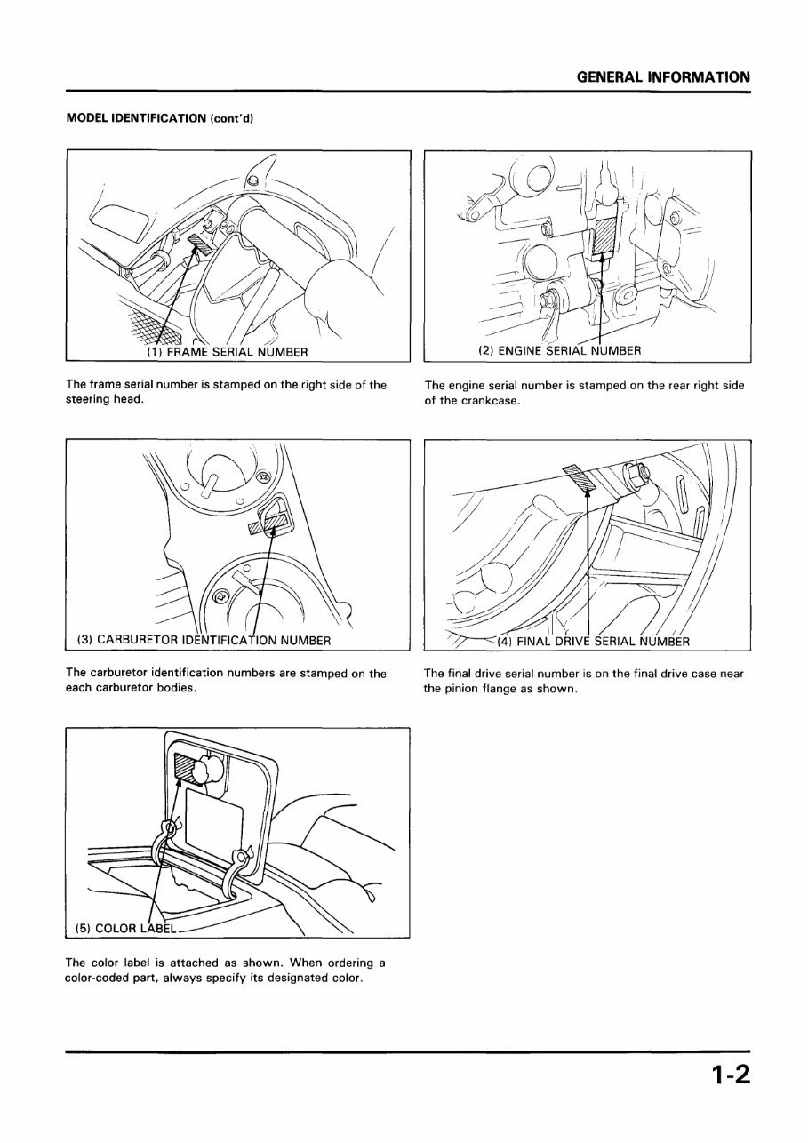 Honda GL1500 Workshop Manual 1989 Onwards preview img 4