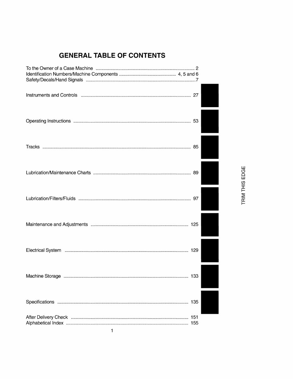 Case 9010B Excavator FACTORY Operators Owner Instruction Manual - IMPROVED - preview img 3