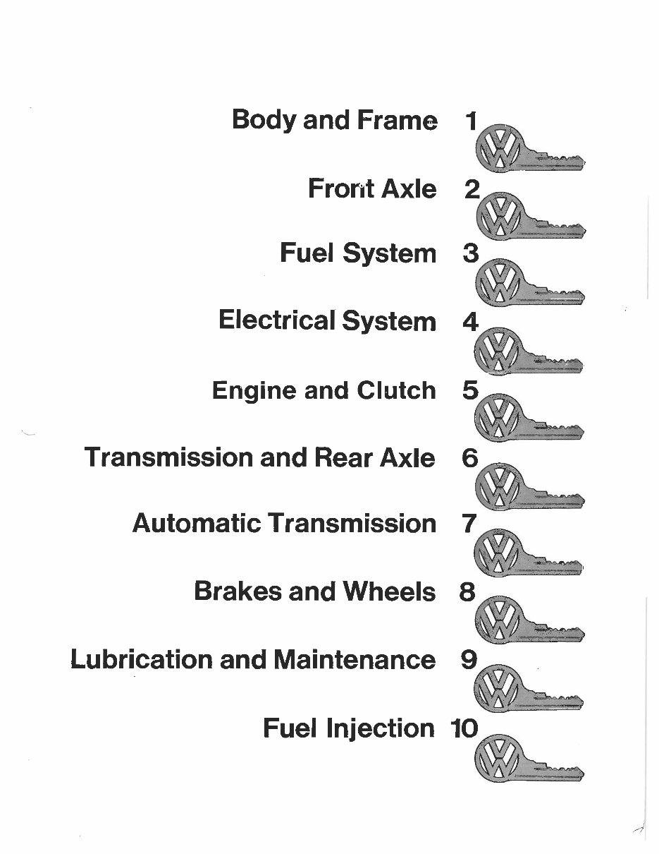 1968-1979 Volkswagen Station Wagon/Bus Official Service Manual preview img 6