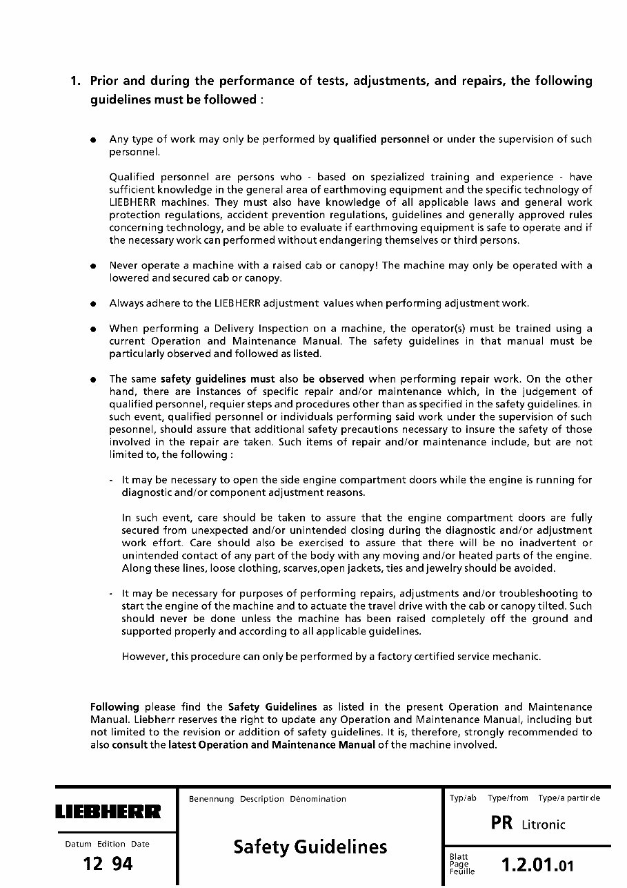 Liebherr PR712 PR712B PR722 PR722B PR732 PR732B PR742 PR742B PR752 Series 2 Litronic Crawler Dozer Service Repair Manual preview img 5