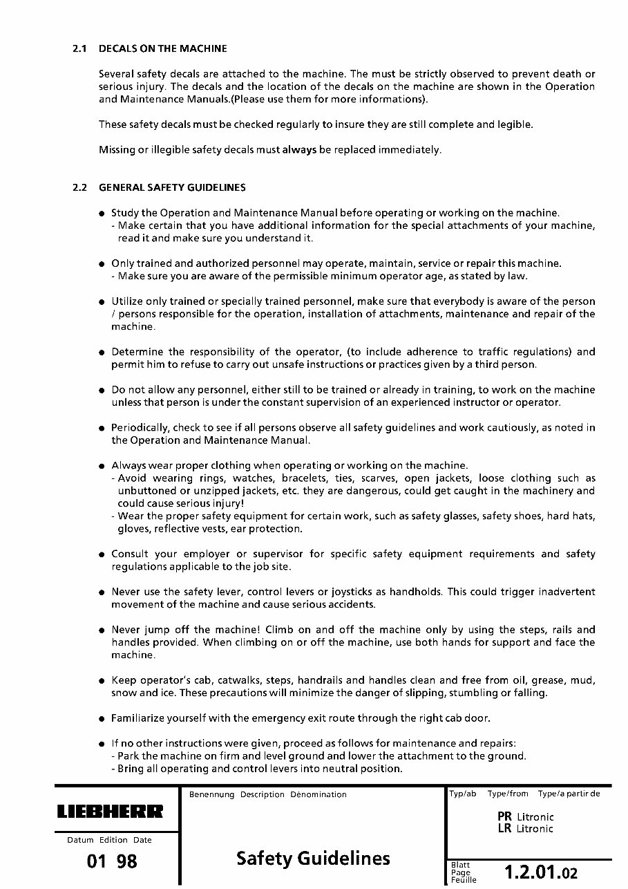 Liebherr PR712 PR712B PR722 PR722B PR732 PR732B PR742 PR742B PR752 Series 2 Litronic Crawler Dozer Service Repair Manual preview img 7