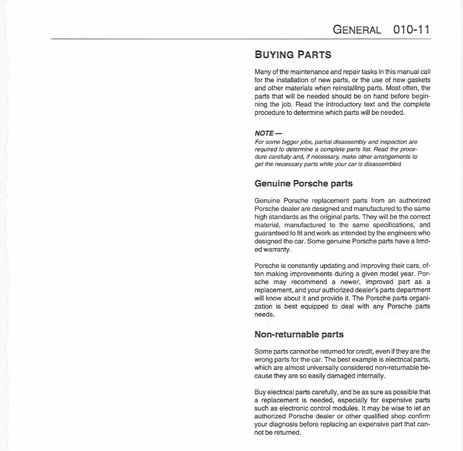1986 Porsche 911 Service & Repair Manual preview img 10