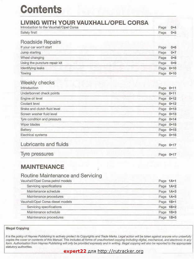 2006-2010 Vauxhall Opel Corsa Petrol & Diesel Service & Repair Manual preview img 3