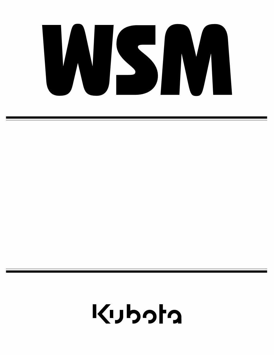 Kubota BX2660 Tractor and Mower Workshop Service Manual preview img 1