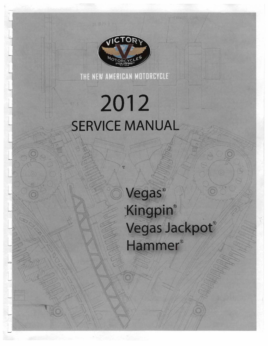 Victory Vegas Kingpin Vegas Jackpot Hammer Motorcycle Complete Workshop Service Repair Manual 2010 2011 2012 preview img 1