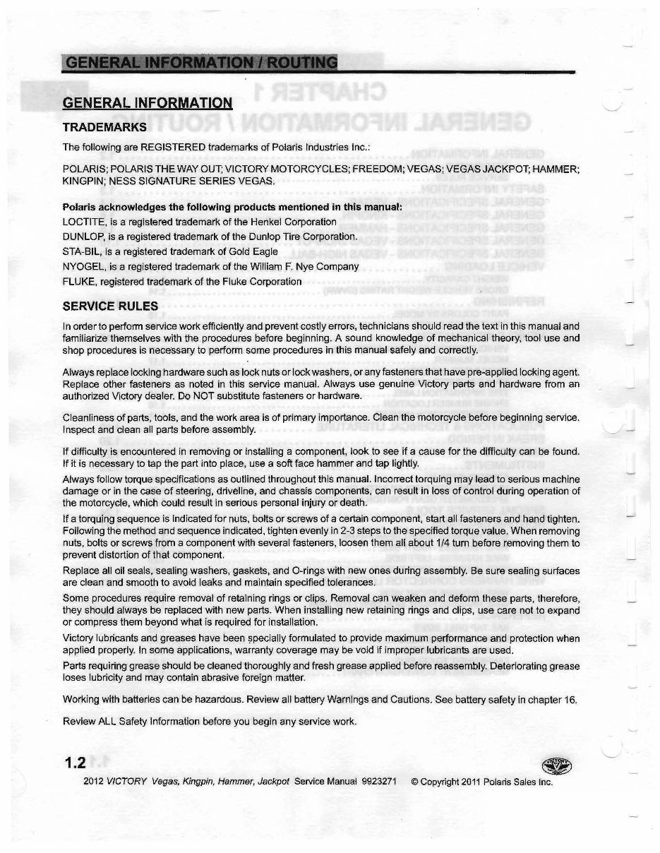 Victory Vegas Kingpin Vegas Jackpot Hammer Motorcycle Complete Workshop Service Repair Manual 2010 2011 2012 preview img 4