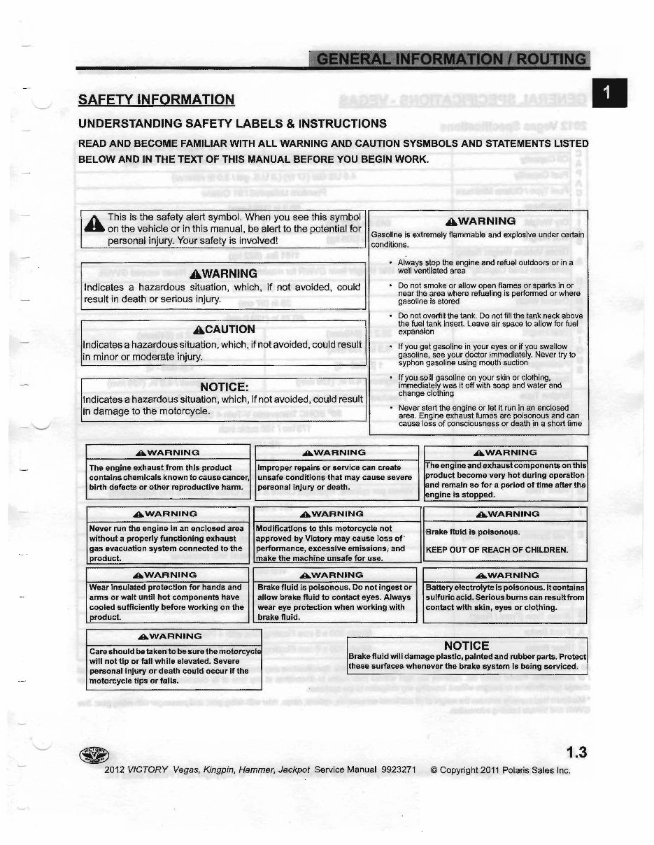 Victory Vegas Kingpin Vegas Jackpot Hammer Motorcycle Complete Workshop Service Repair Manual 2010 2011 2012 preview img 5